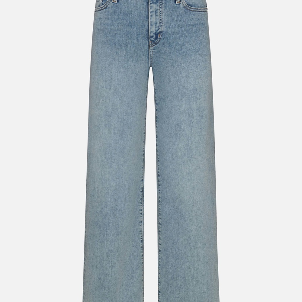 Frame Le Slim Palazzo High Rise Wide Leg Light Wash Jeans